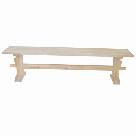 UNFINISHED TRESTLE BENCH-72