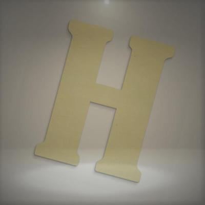 UNFINISHEDWOODCO 23-Inch Unfinished Wood Letter, Large, Letter H