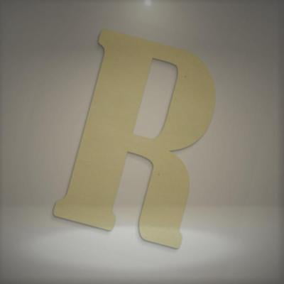 UNFINISHEDWOODCO 23-Inch Unfinished Wood Letter, Large, Letter R