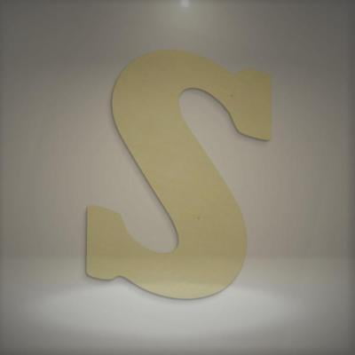 UNFINISHEDWOODCO 23-Inch Unfinished Wood Letter, Large, Letter S