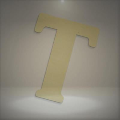 UNFINISHEDWOODCO 23-Inch Unfinished Wood Letter, Large, Letter T