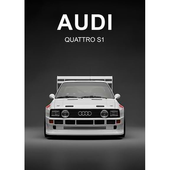 [UNFRAMED] Audi Quattro S1 Rally Car Wall Art Poster