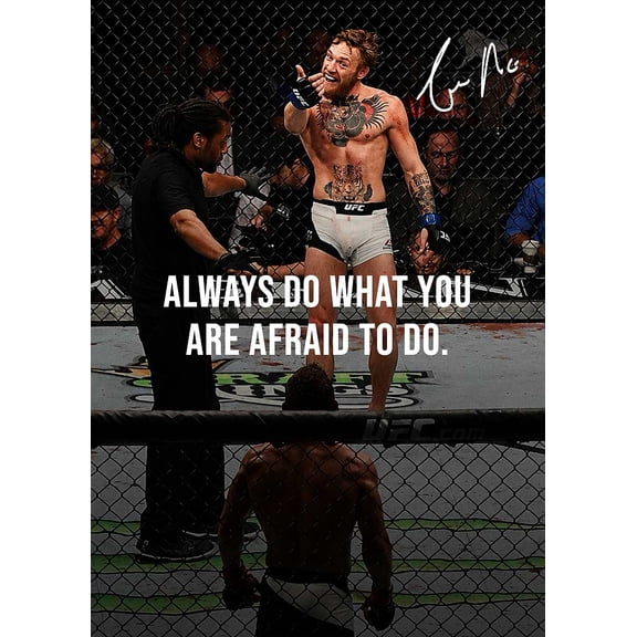 [UNFRAMED] Conor McGregor UFC Inspirational Quote Wall Art