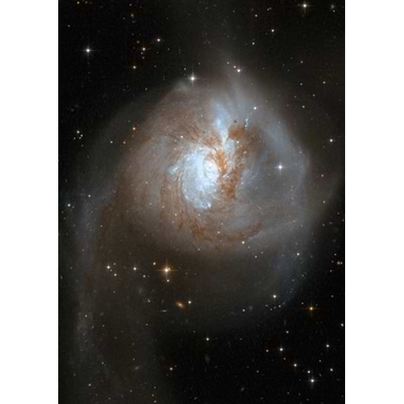 [UNFRAMED] Cosmic Collision Spiral Wall Art, Space Room Decor