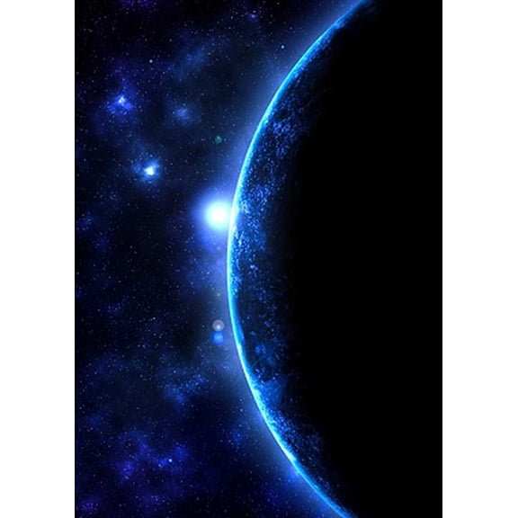[UNFRAMED] Cosmic Horizon Wall Art: Deep Space Planet Sunrise Poster