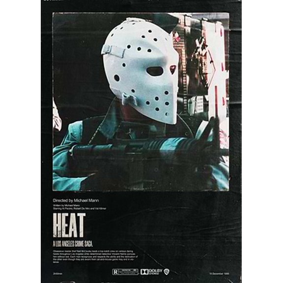 [UNFRAMED] Heat Movie Poster Wall Art for Room Decor