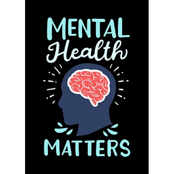 [UNFRAMED] Matters Wall Art with Brain Silhouette