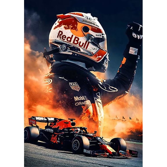 [UNFRAMED] Max Verstappen Red Bull Racing Formula 1 Wall Art Poster