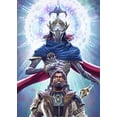 thumbnail image 1 of [UNFRAMED] Mortal Kombat 1 'Liu Kang & Titan Liu Kang' Game Art Wall Decor, 1 of 2