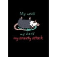 thumbnail image 1 of [UNFRAMED] Opossum Wall Art - My Neck My Back My Anxiety Attack Design, 1 of 3