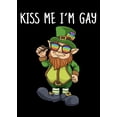thumbnail image 1 of [UNFRAMED] St. Patrick's Day 'Kiss Me I'm Gay' Leprechaun Wall Art, 1 of 2