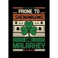thumbnail image 1 of [UNFRAMED] St. Patrick's Day 'Prone to Shenanigans and Malarkey' Wall Art, 1 of 3