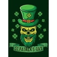 thumbnail image 1 of [UNFRAMED] St. Patrick's Day Skull Wall Art, 1 of 2