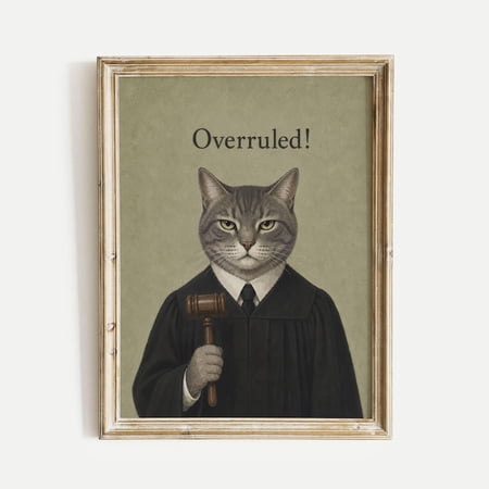 UNFRAMED StateSide Prints Funny Cat Playing Drums Meme Wall Art Poster Print