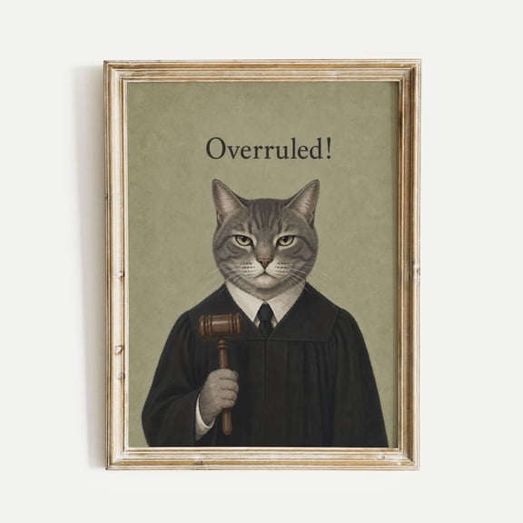 UNFRAMED StateSide Prints Funny Cat Playing Drums Meme Wall Art Poster Print