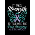 thumbnail image 1 of [UNFRAMED] Suicide Awareness Butterfly Ribbon Wall Art, 1 of 2