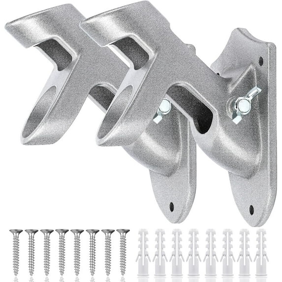 UNI Flag Pole Holder - Two-Position Mounting Bracket for Outside House, Cast Aluminum Flag Pole Mount, All Weather Display, 1" Inner Diameter