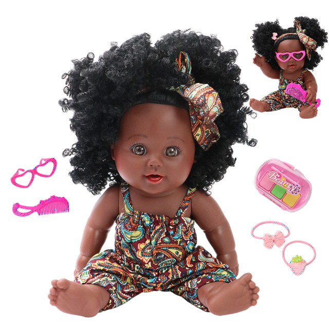 UNI Lifelike Reborn Baby Dolls - 12Inch Real Newborn African Black Girl ...