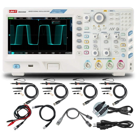 UNI-T MSO3354E-S 350MHz 4+16Ch MSO Digital Oscilloscope with Signal Generator