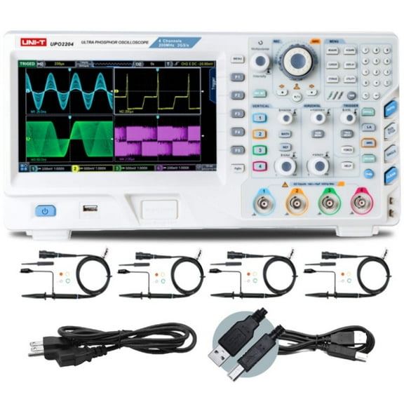 UNI-T UPO2204 200MHz 4Ch MSO w/o Logic Pod Ultra Phosphor Digital Oscilloscope