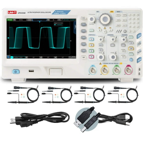 UNI-T UPO3354E 350MHz 4Ch MSO w/o Logic Pod Ultra Phosphor Digital Oscilloscope