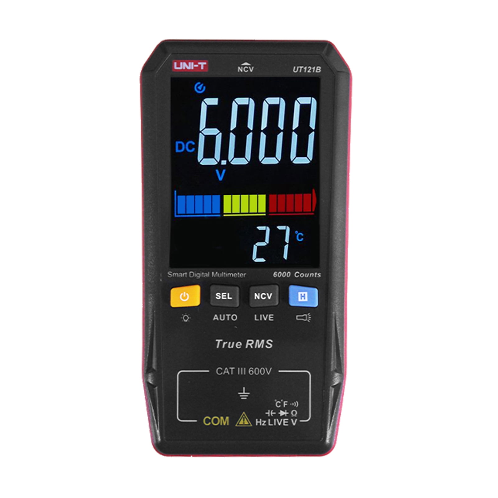 UNIT UT121B Smart Digital Multimeter Portable Universal Tester Multiple Meter Voltmeter with