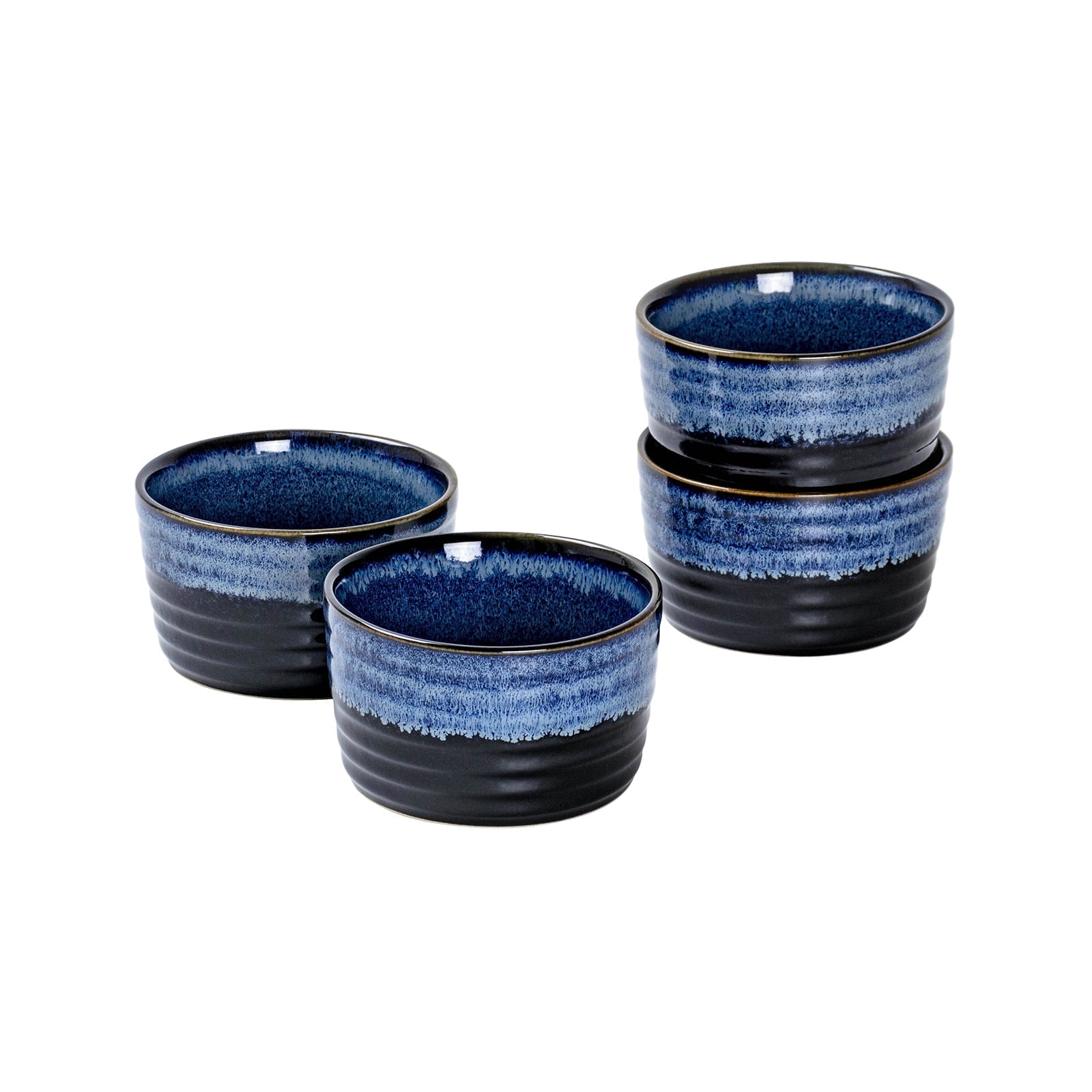 UNICASA 8 Oz Ceramic Ramekins, Set of 4, Oven-Safe Bakeware,Small ...