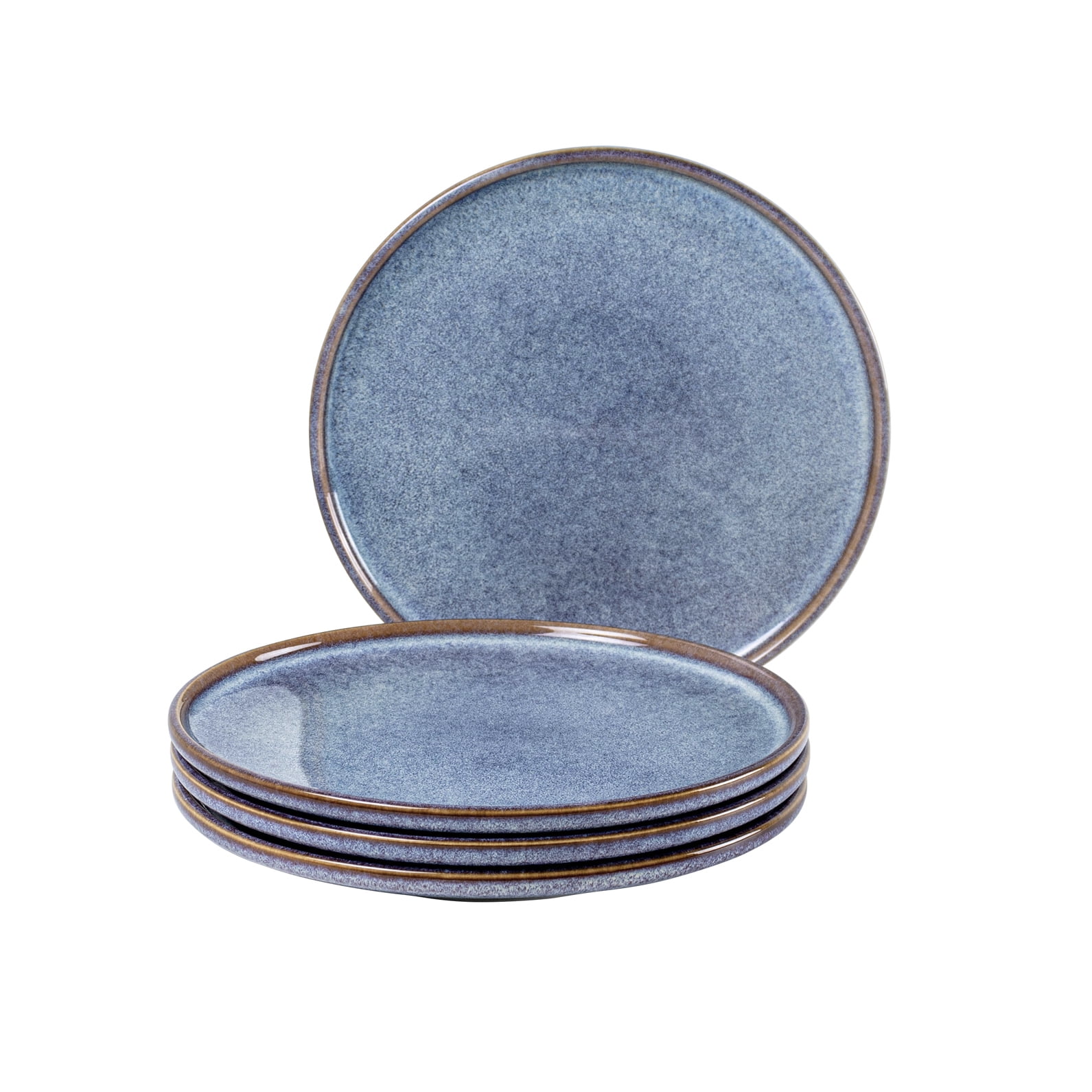 UNICASA Ceramic Dinner Plates Set of 4,8.25 Inch Dessert Plates,Round Dishes Set,Modern Stoneware Dinnerware Set for Steak,Past