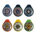 thumbnail image 1 of UNICASA Ceramic Spoon Rest,Bohemian Spoon Holder for Kitchen 4.75 Inch,Set of 6, 1 of 6