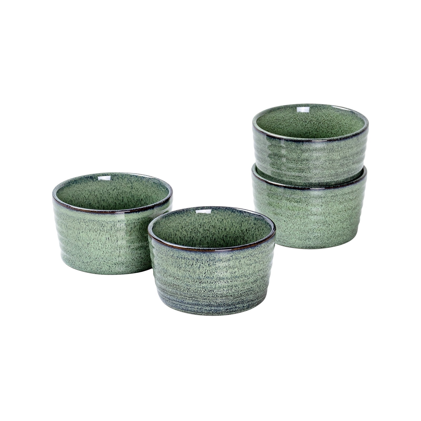 UNICASA Ramekins Oven Safes 8 Oz,Set of 4,Small Sauce Bowl,Ceramic Baking Dishes-(Green) - Walmart.com