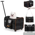 UNICITII Pet Carrier for Small Dog Cat, Cat Dog Carrier with Wheels