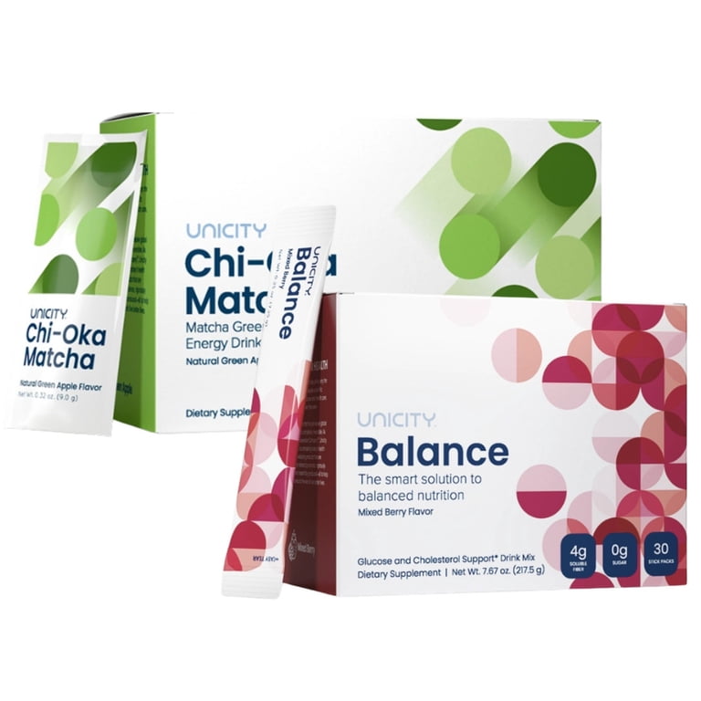 まっちゃみるくunicityユニシティ【ビジョン2個】 UNICITY DUO TEA Chi-Oka Matcha Green Tea Natural Green Apple