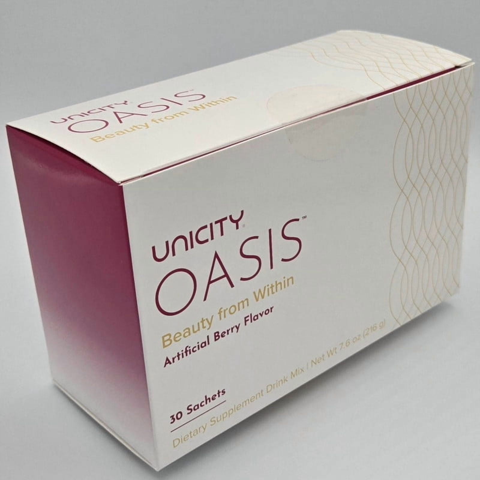 UNICITY OASIS Berry Flavor Beauty from Within Drink Mix 7.6 oz