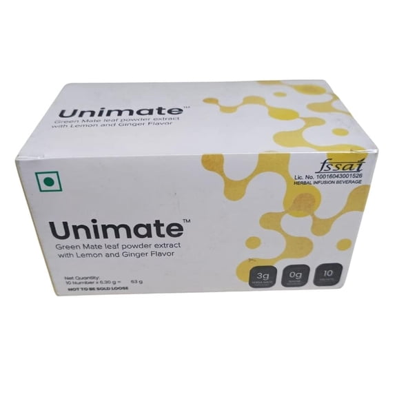 UNICITY UNIMATE LEMON GINGER (10 SACHETS)