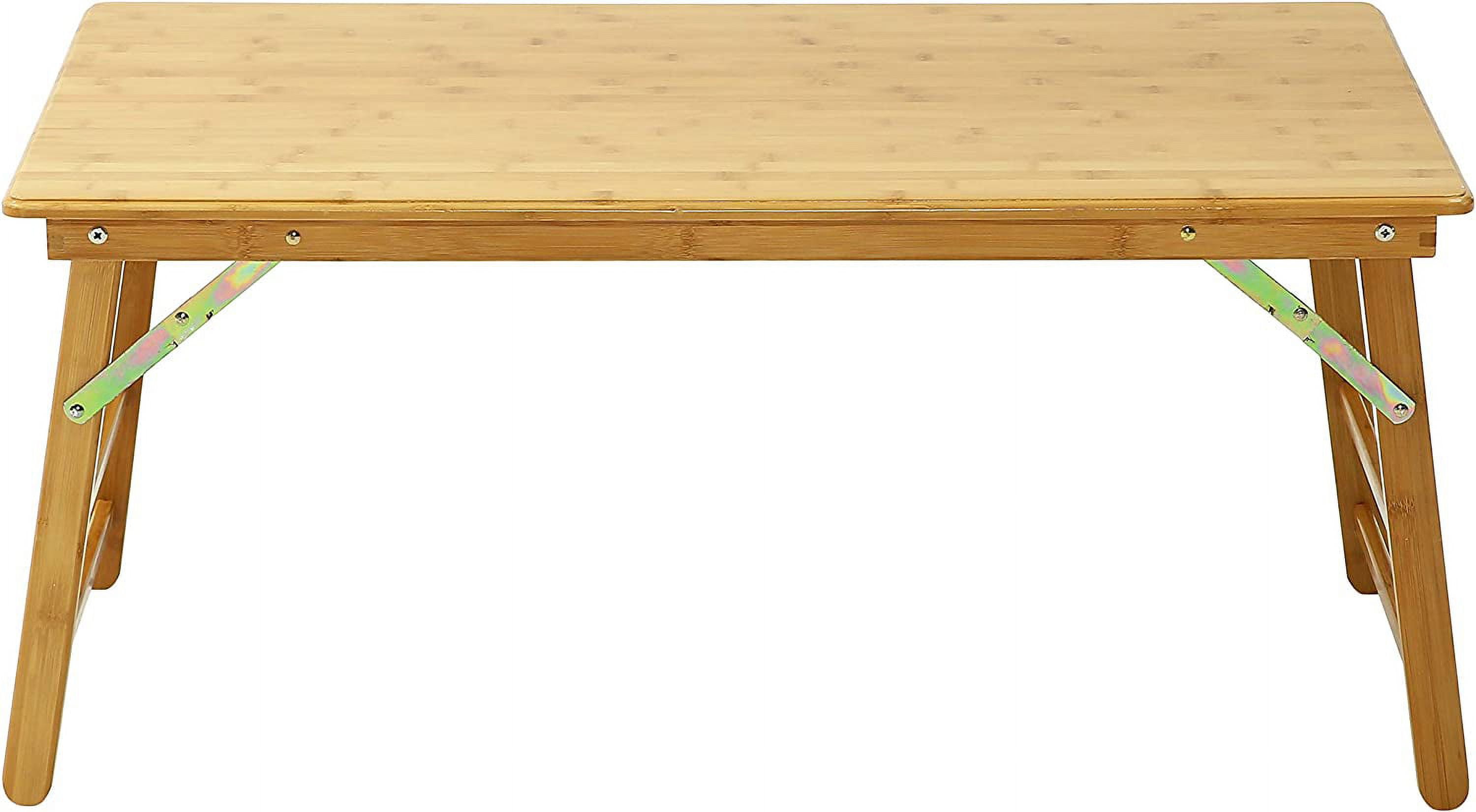 UNICOO Bamboo Rectangular Folding Table Children's Art Craft Study