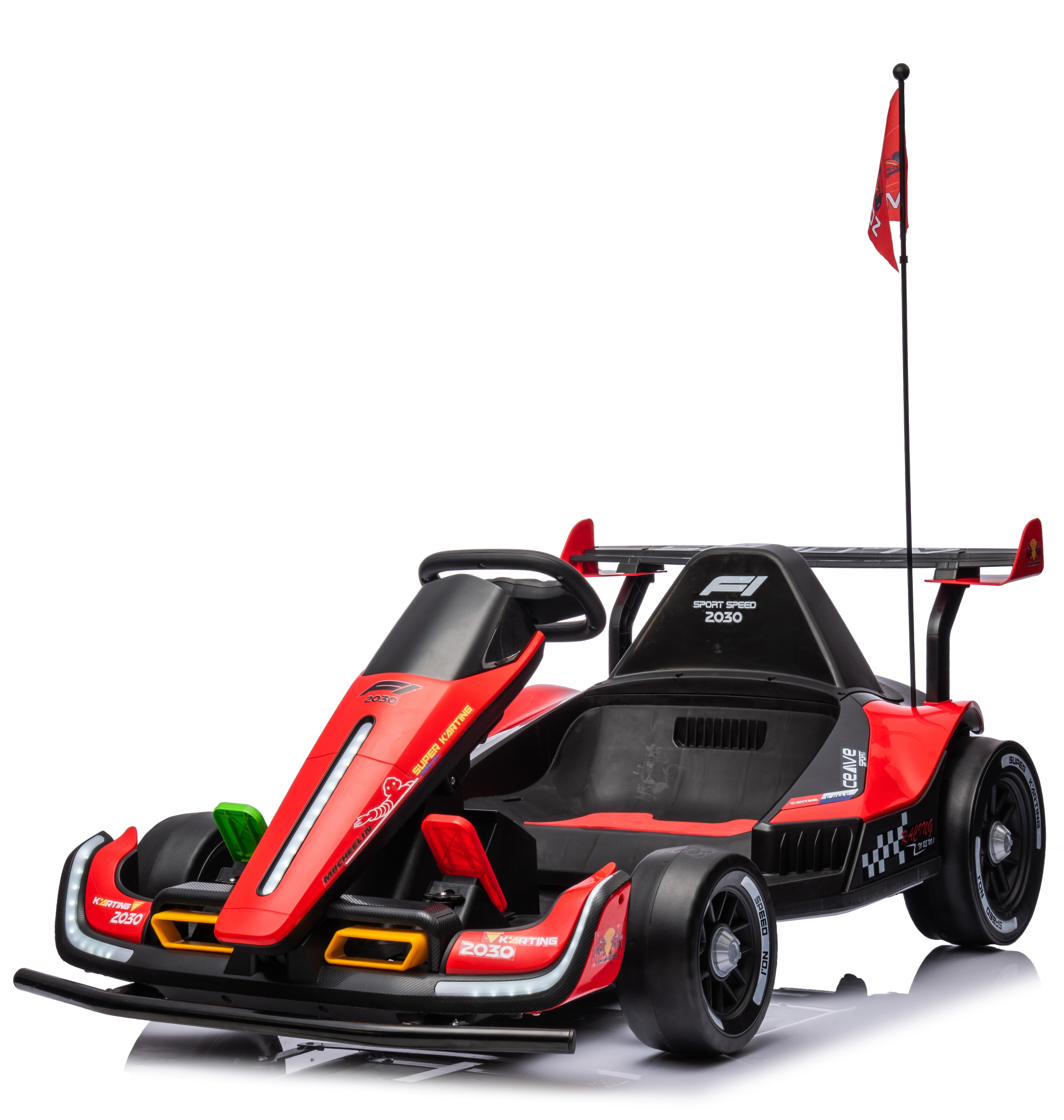 Remote Control Doll Electric Scooter Toy With LED Lights & Music - 360° Rotation Kids Toy