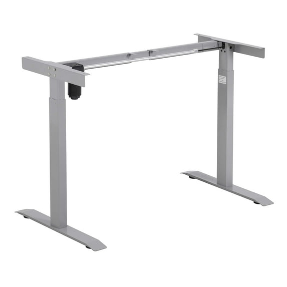 UNICOO® Electric Stand Up Desk Frame, Standing Desk Frame, Single Motor Ergonomic Standing Height Adjustable Base with 4 Memory LED Control Panel (Single Motor-Frame-Grey)