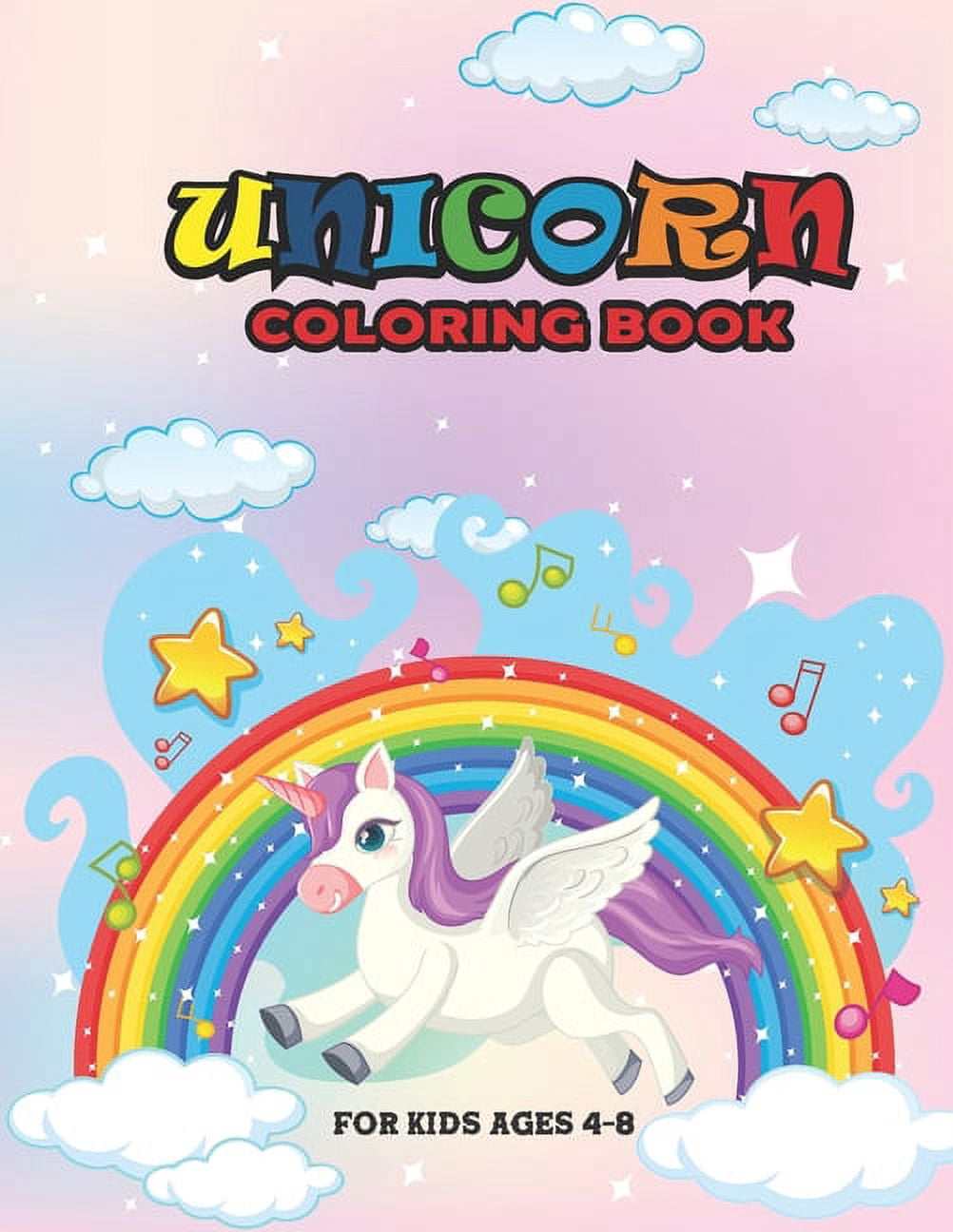 UNICORN COLORING bOOK FOR KIDS AGES 4-8: 24 Pages unicorn Coloring Book ...