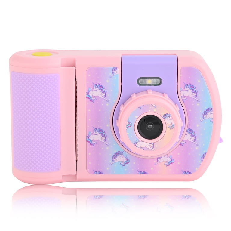 Pink Unicorn Accutime Kids Camera with Thermal Printing, MP3