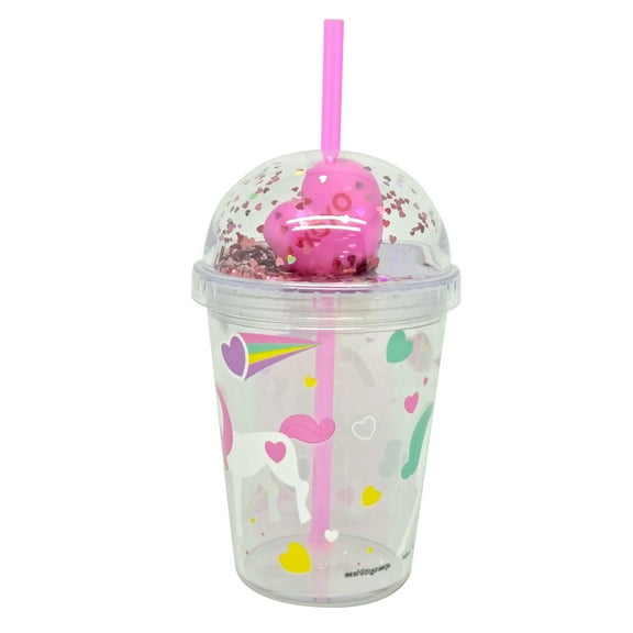Light-Up Plastic Dome Top Unicorn Cup, Pink, Valentine's Day by Way To Celebrate