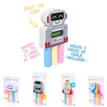 UNICORN/ROCKET CHALK HOLDER