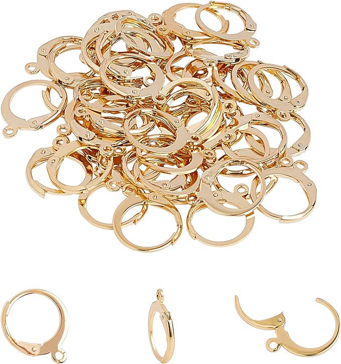 UNICRAFTALE 50pcs Lever Back Earrings Stainless Steel Leverback Earring