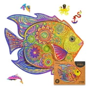 UNIDRAGON Shining Fish Wooden Jigsaw Puzzle M 196 Pieces