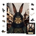 thumbnail image 1 of UNIDRAGON Wooden Jigsaw Puzzle Pop Art Count Rabbit 250 Pieces, 1 of 7