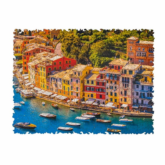 UNIDRAGON Wooden Puzzle Italian Riviera 125 Pieces S Nature View