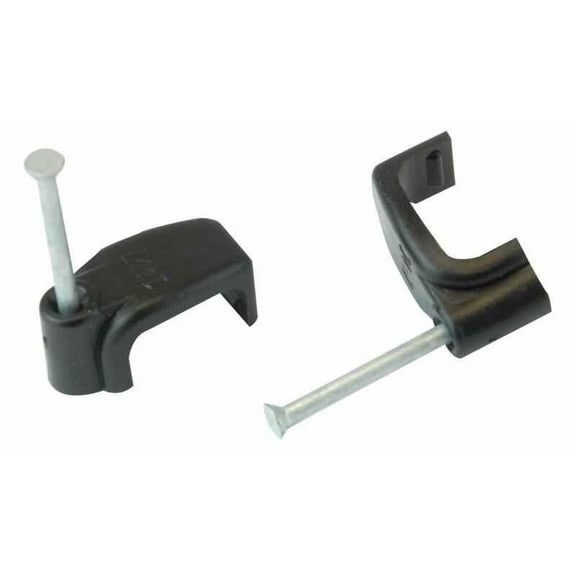 UNIFIX - Flat Twin & Earth Cable Clips 6.0mm Black 100 Pack