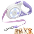 thumbnail image 1 of UNIFULL 16 ft Retractable Dog Leash with Flashlight & Front Safety Led Light, Anti-Slip Handle for Dogs up to 110 lbs, 360° Tangle-Free, One Button Brake & Lock, 1 of 9