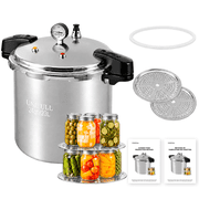 UNIFULL 24 Quart/23 Liter Pressure Cooker,Pressure Canner with Pressure Gauge,Pressure Relief Valve - 14 PSI,and Sealing Ring