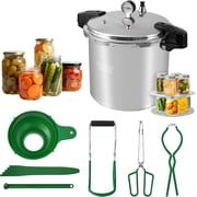 PROPOTCOKE Pressure Cooker 24 Quart/23 Liter,Pressure Canner with Relief Valve 14 PSI(+/- 5%),2 Canning Racks,Sealing Ring,and Canning Tools