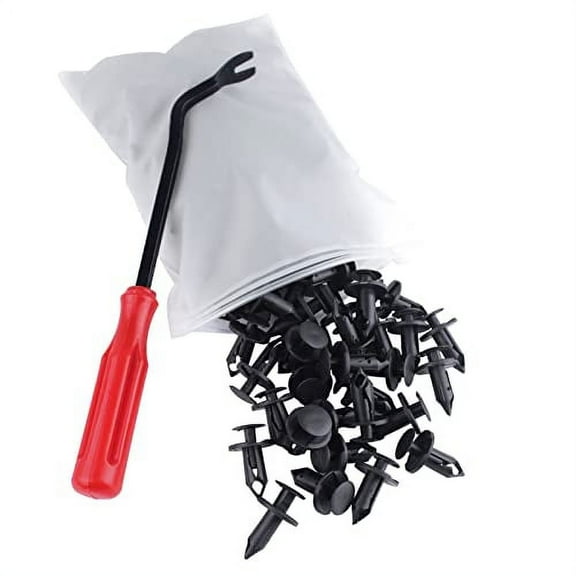 UNIGT 120pcs ATV UTV Body Fastener Rivets Push Pin Compatible with Polaris RZR Ranger Suzuki King Quad Kawasaki Rancher Plastic Fender Clips with Remover 7661855